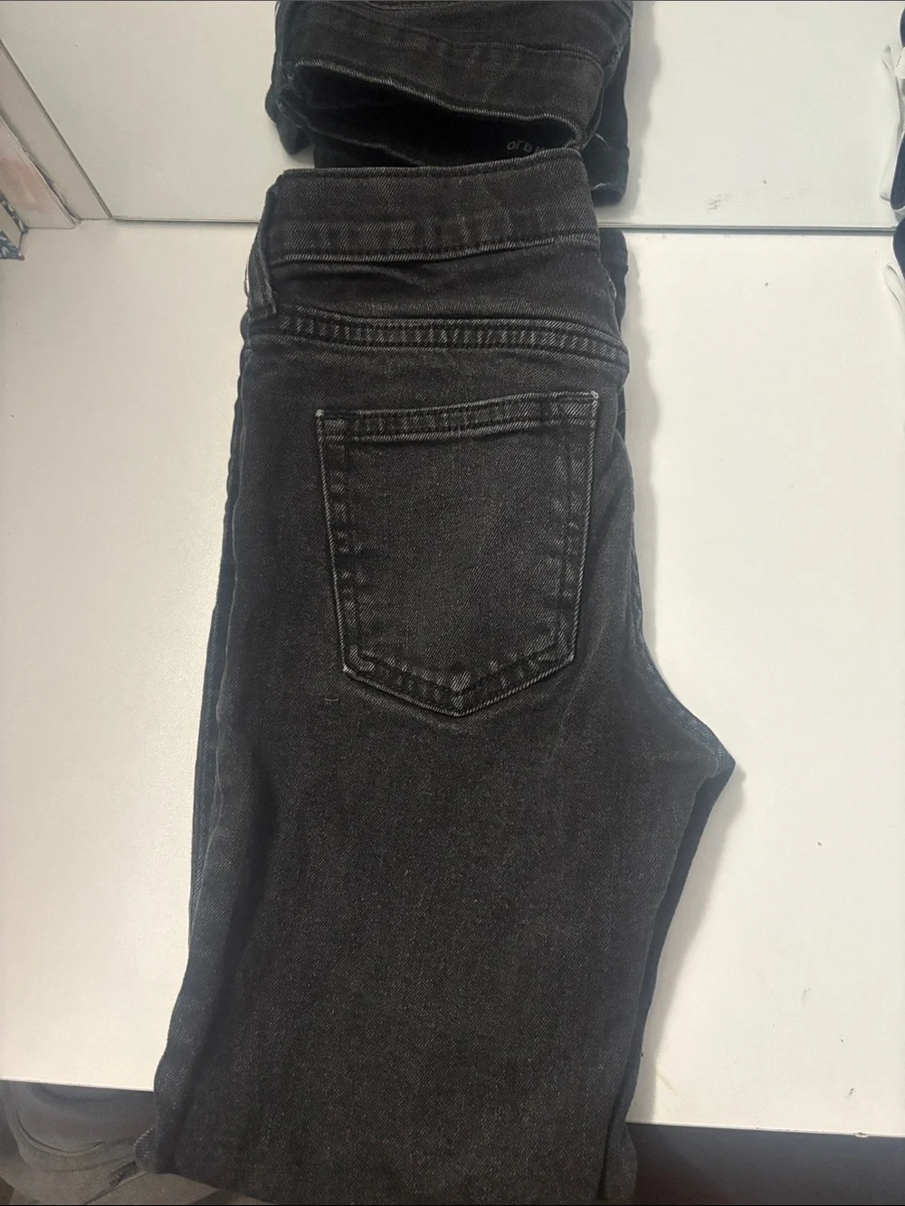 Old Navy Black Wash Straight Jeans